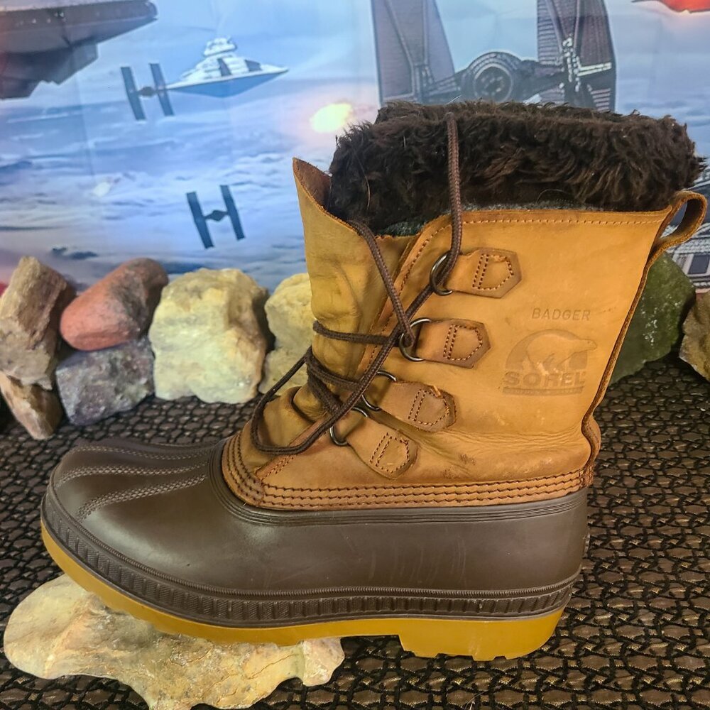 Sorel Mens BADGER Duck Boots sz 9 Canada - Picture 4 of 16